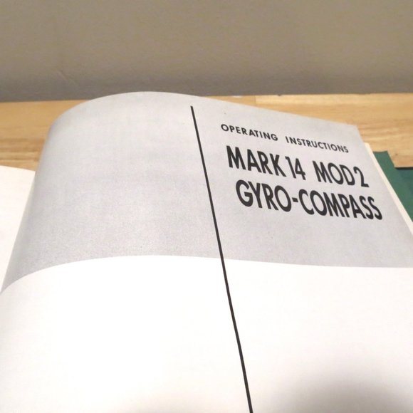Vintage Naval Instruction Manual Sperry Gyro-Compass Mark XIV Mod II USA - Picture 5 of 12